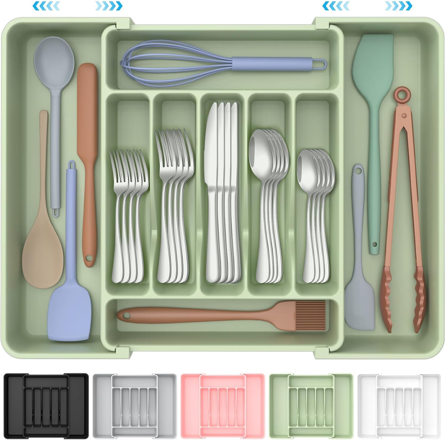 UKEETAP™ Expandable Silverware Organizer