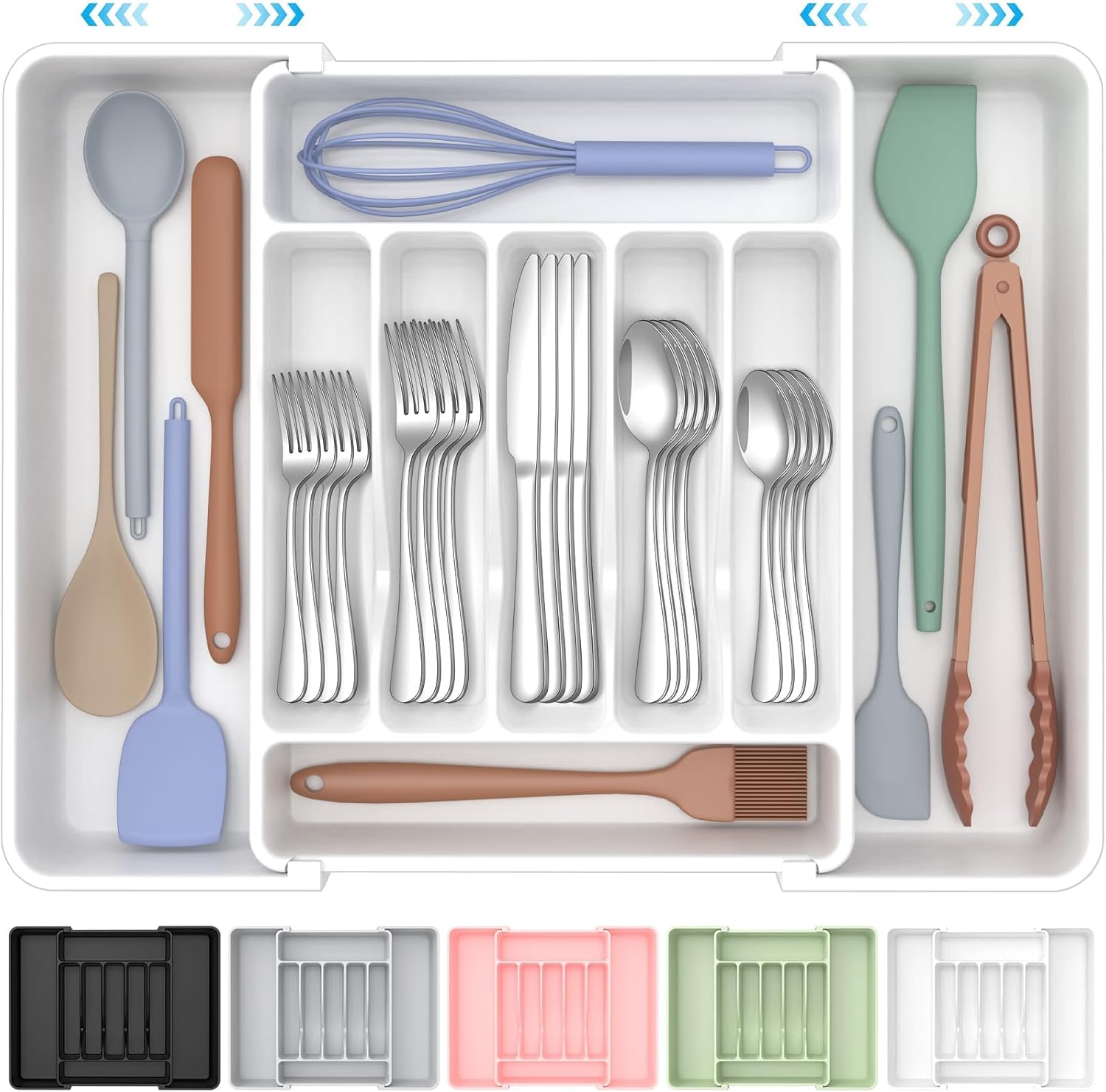 UKEETAP™ Expandable Silverware Organizer