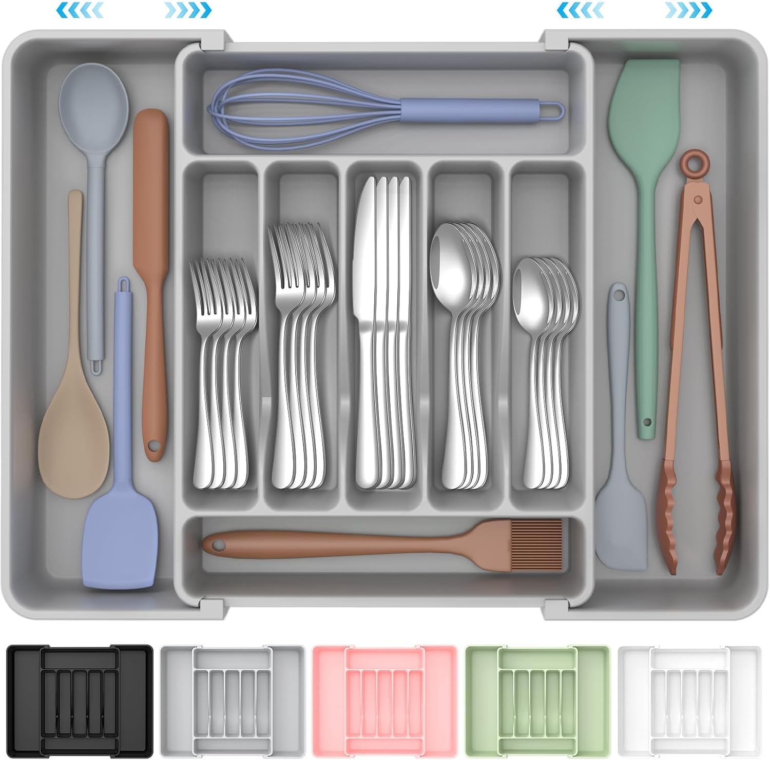 UKEETAP™ Expandable Silverware Organizer