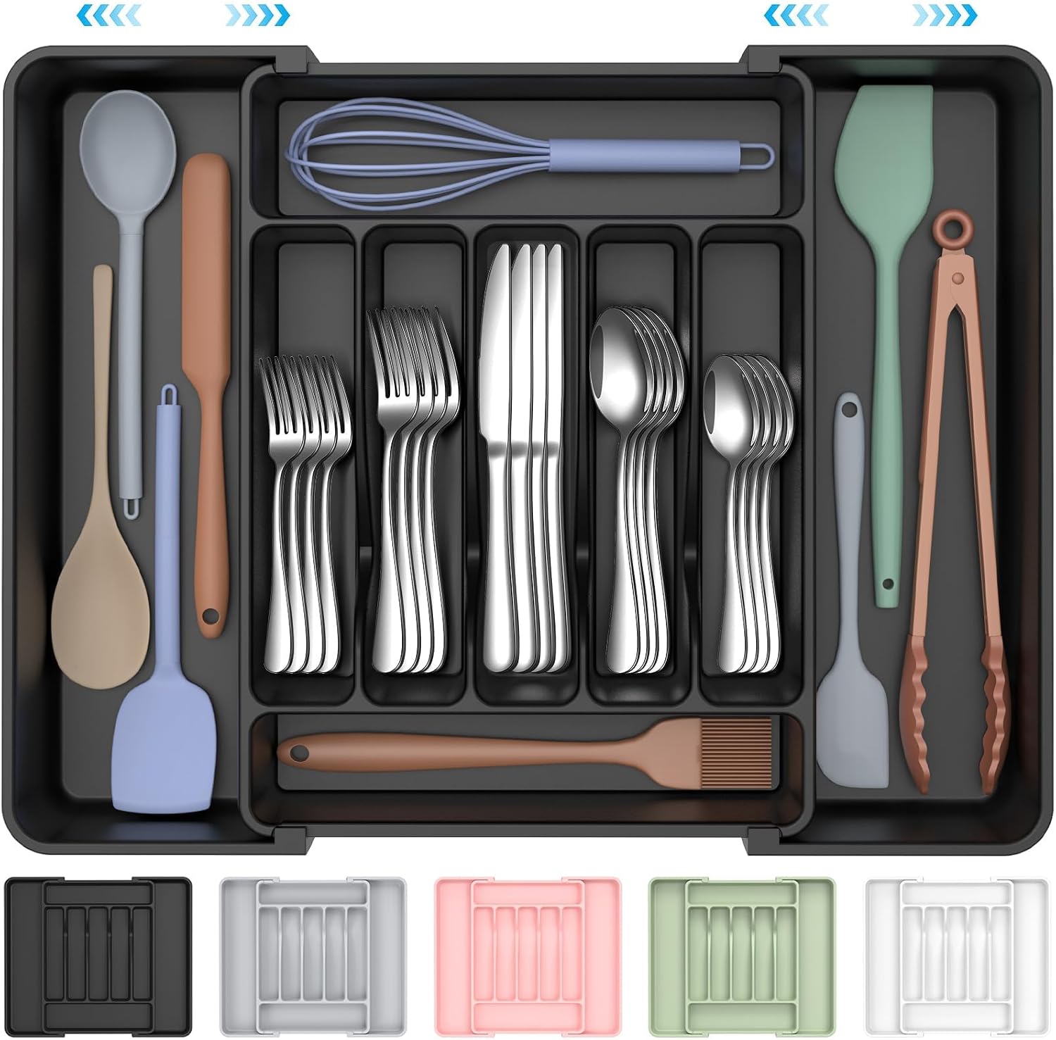 UKEETAP™ Expandable Silverware Organizer