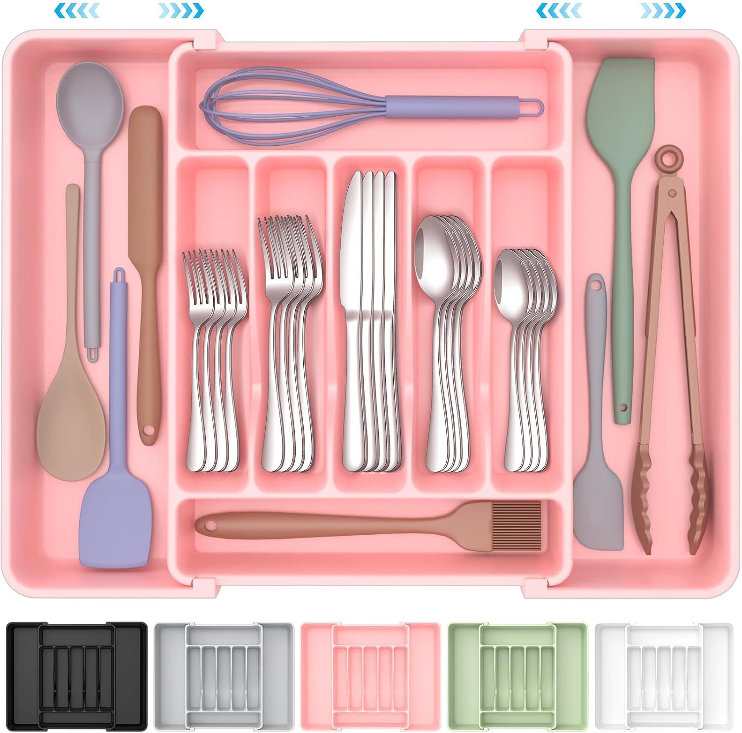 UKEETAP™ Expandable Silverware Organizer